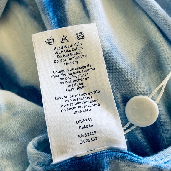 Lucky Brand Blue Tie-Dye Swing Dress Coverup - Picture 12 of 13